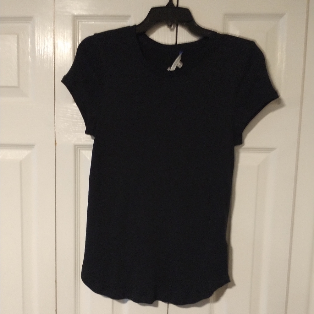 Rebecca Minkoff Short Sleeve Ribbed Tee - Picture 2 of 6